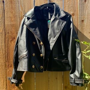 Faux Leather Jacket